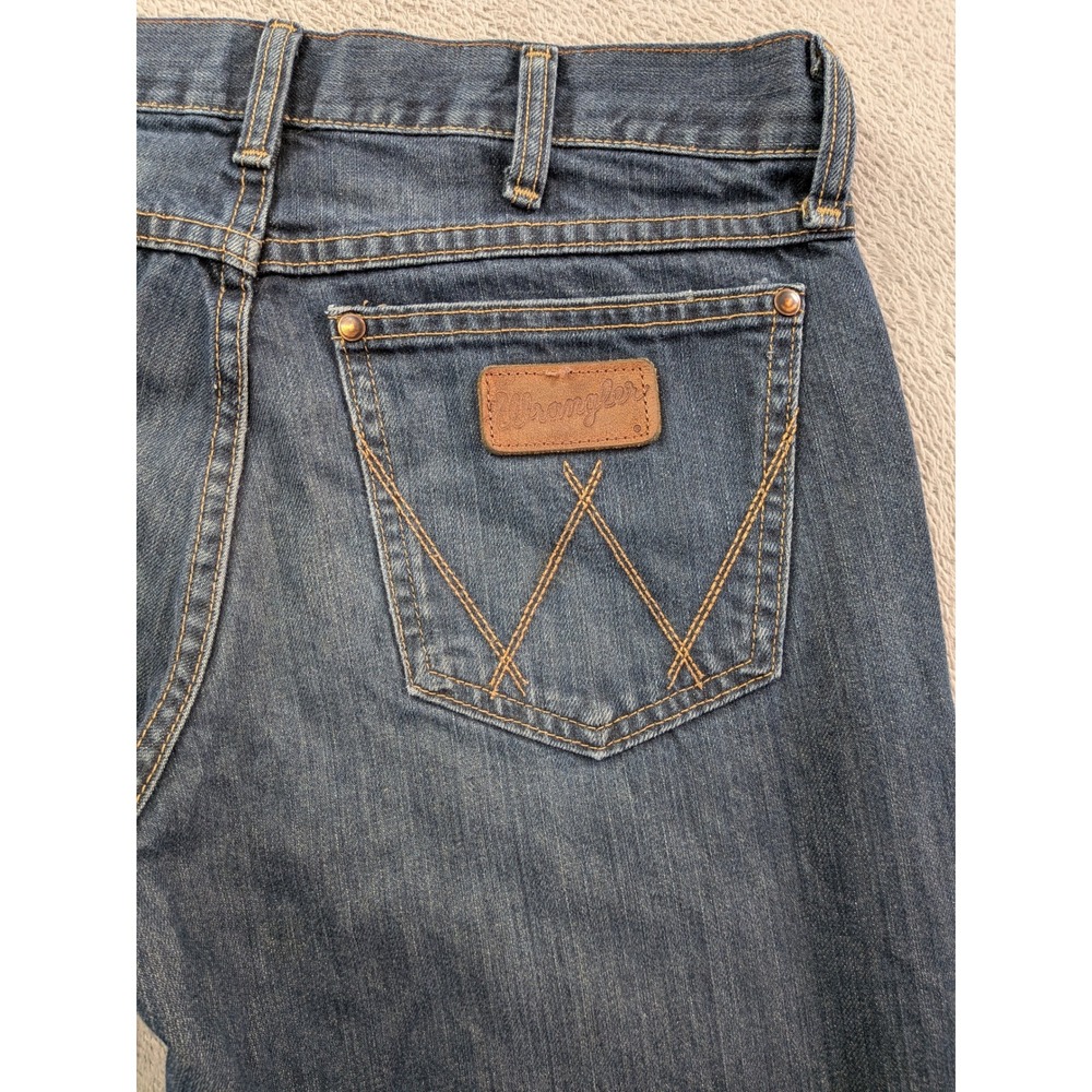 Wrangler Retro Relaxed Bootcut Jeans Mens 30x30 Blue Denim WRT20WB WRA20WB